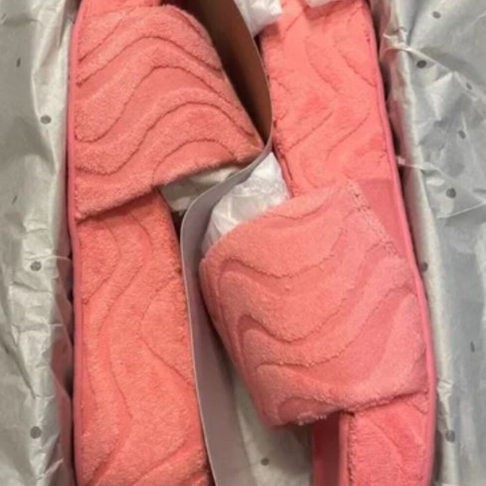 NIB  👡 Kate Spade Textured Terry Cloth Breeze Sea Star Slide Sandals 👣Size 8B